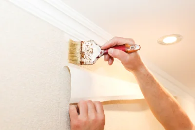 Pose de papier peint à Quincy-le-Vicomte — revêtements muraux et toiles de verre
